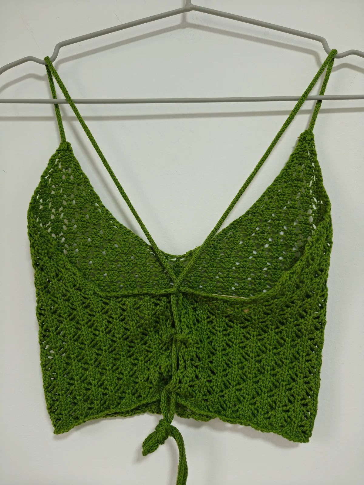 Meshki Green Crochet Vibes Halter Top - Photo 4