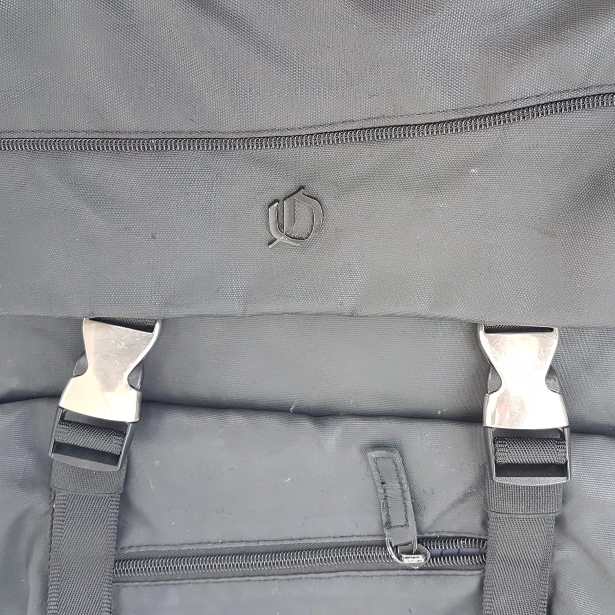 OGIA Exclusive OGIO Backpack, Grayish Black Haversack, Cool Nylon Fold-Over Flap Rucksack, Cosmopolitan, Dual Front Buckle, Laptop Bag, Padded Back, Sophistication, Streetwise, Pop Culture, Urban Style, Timeless Appeal, Everyday Fashion - Photo 6