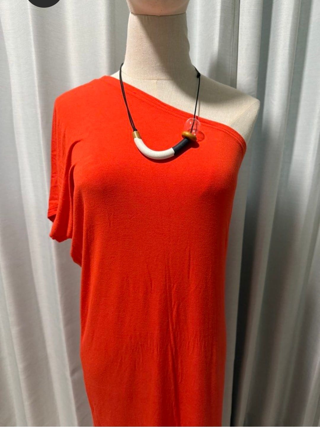 Love Bonito Vibrant Orange One-Shoulder Maxi Dress