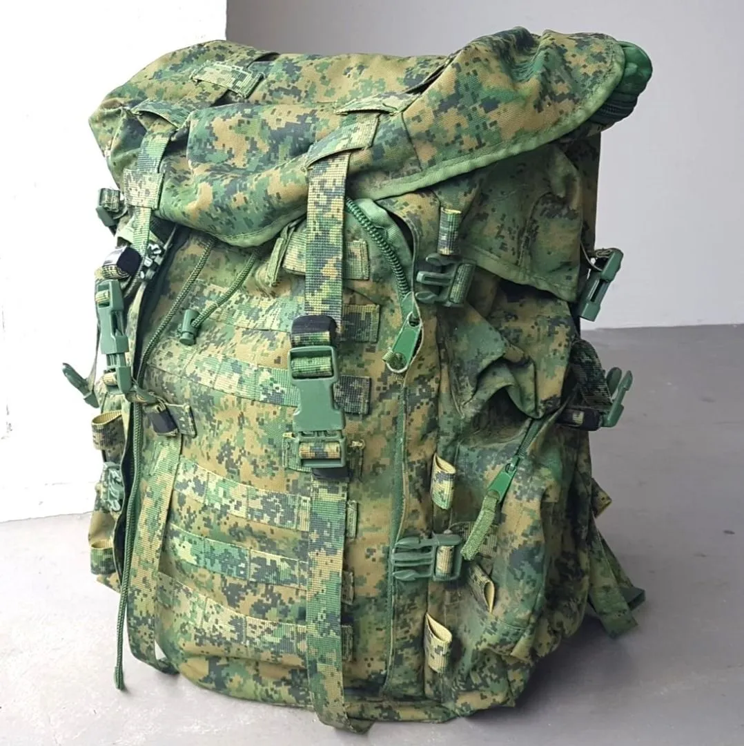 CAMO Retro Camouflage Field Pack with N Frame, Gore-Tex Design, CAMO Rucksack, Travel Pack, Backpack, Haversack, Heavy Duty, Full Pack, Adventure Gear, Hiking, Trekking, Backpacker, Field Training, Road Trip, Weekender - Photo 2