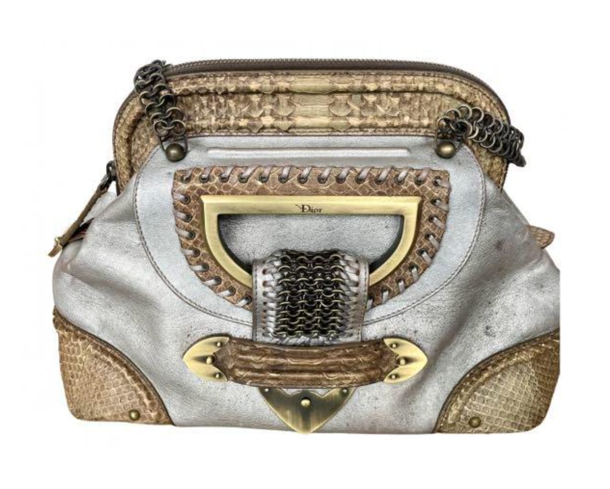 Exotic Dior Leather Chain Bag