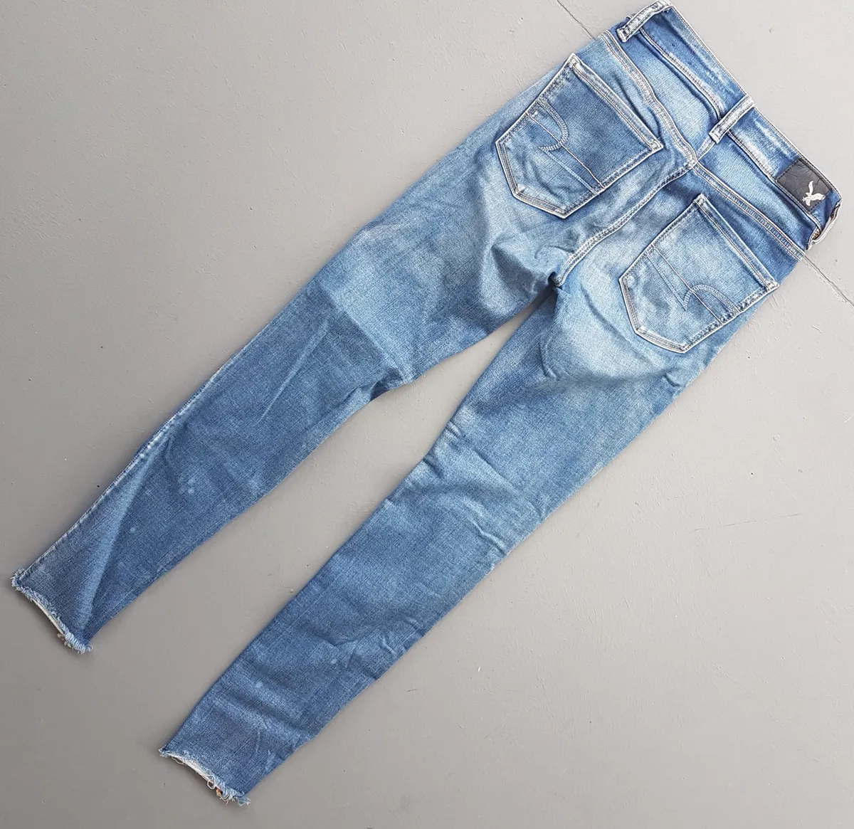 American Eagle Outfitters Original American Eagle Outfitters Denim Jeans, Hi-Rise Jegging, Super Super Stretch, US 0, UK 4, EU 32, AEO SA TEEN, Cool Distressed Bottoms, Bootcut, Destroyed Knees Model, Sophistication, Pop Culture, Hip Hop, Rock Star, Timeless Classic, Urban Style - Photo 2