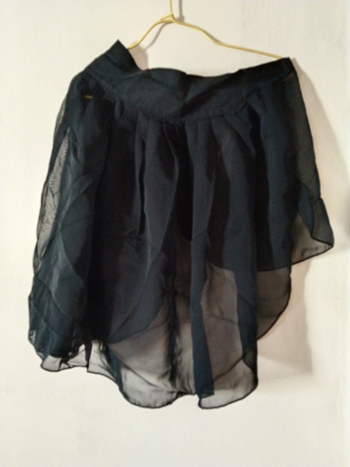 Chic Sheer Black Skirt