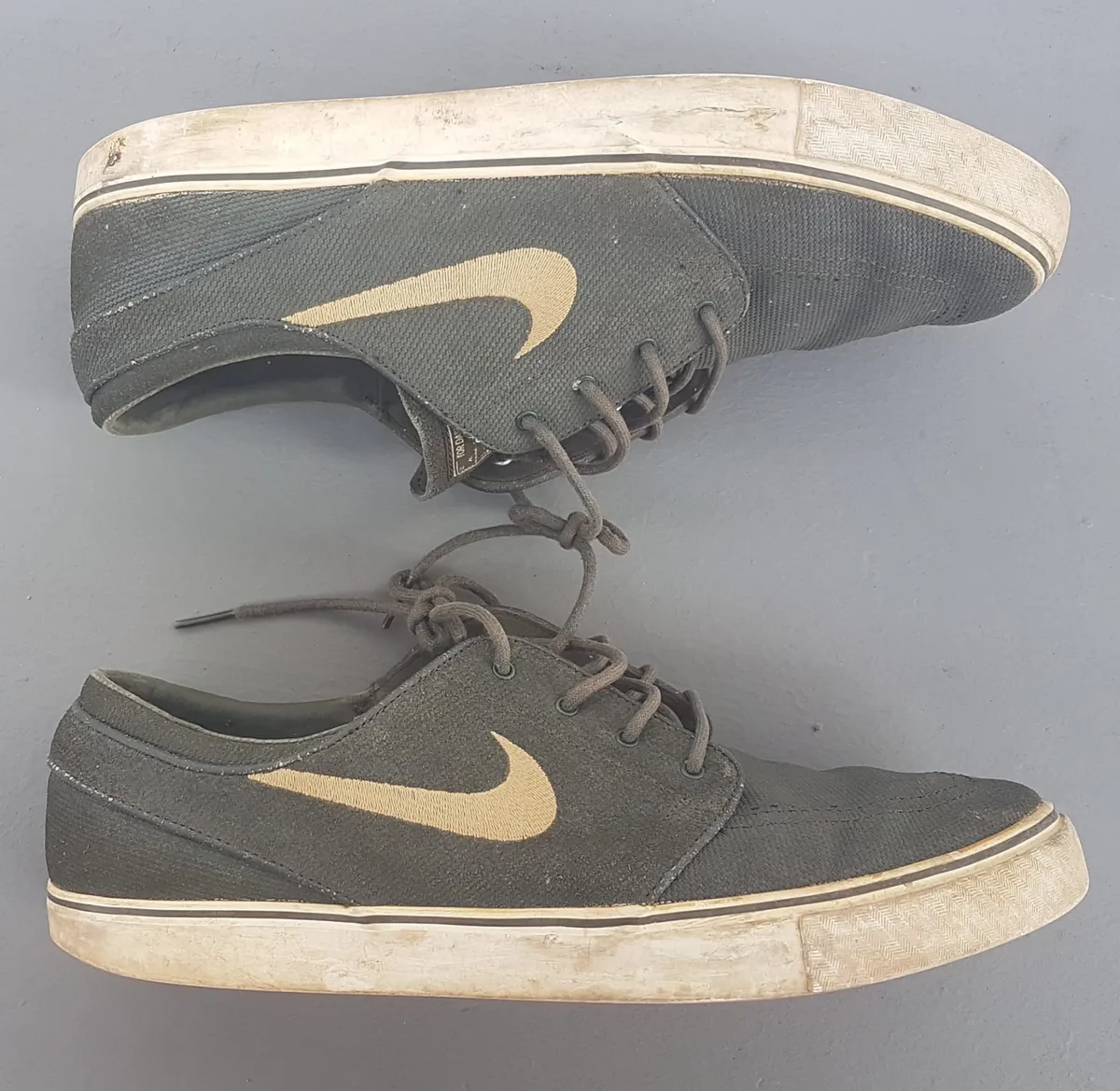 Nike Nike SB Stefan Janoski Sequoia, Filbert-White Sneakers, US 12, UK 11, EUR 46, CM 30, Canvas Shoes, Filbert Accents on Swoosh, Tongue Tab, Zoom Air Cushioning, Nike Skateboarding & Co., Pop Culture, Skate, Surf, Stunt, Streetwise, Everyday Shoes - Photo 7