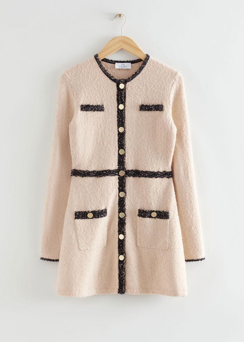 BNWT & Other Stories Bouclé Buttoned Dress - Photo 5