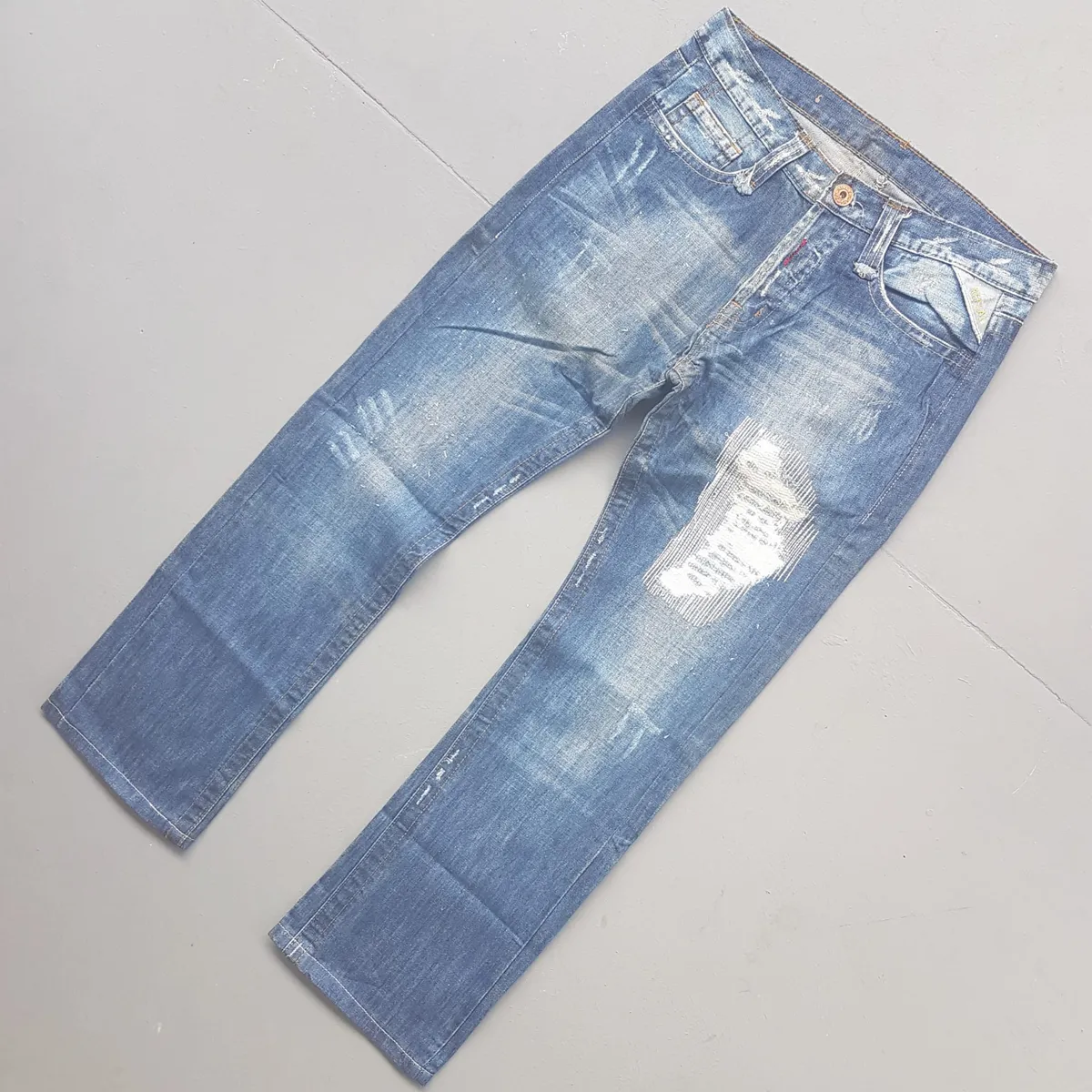 REPLAY, ITALY Retro REPLAY Denim Jeans, ITALY, Exquisite REPLAY Bootcut Jeans, Size 30, Cool Flare Bottoms, Cosmopolitan, ITALIAN Designer Wear, Distressed Model, Sophistication, Nostalgic Appeal, Vintage Pants, Timeless Classic, Luxury Living, Cult Street Fashion - Photo 6