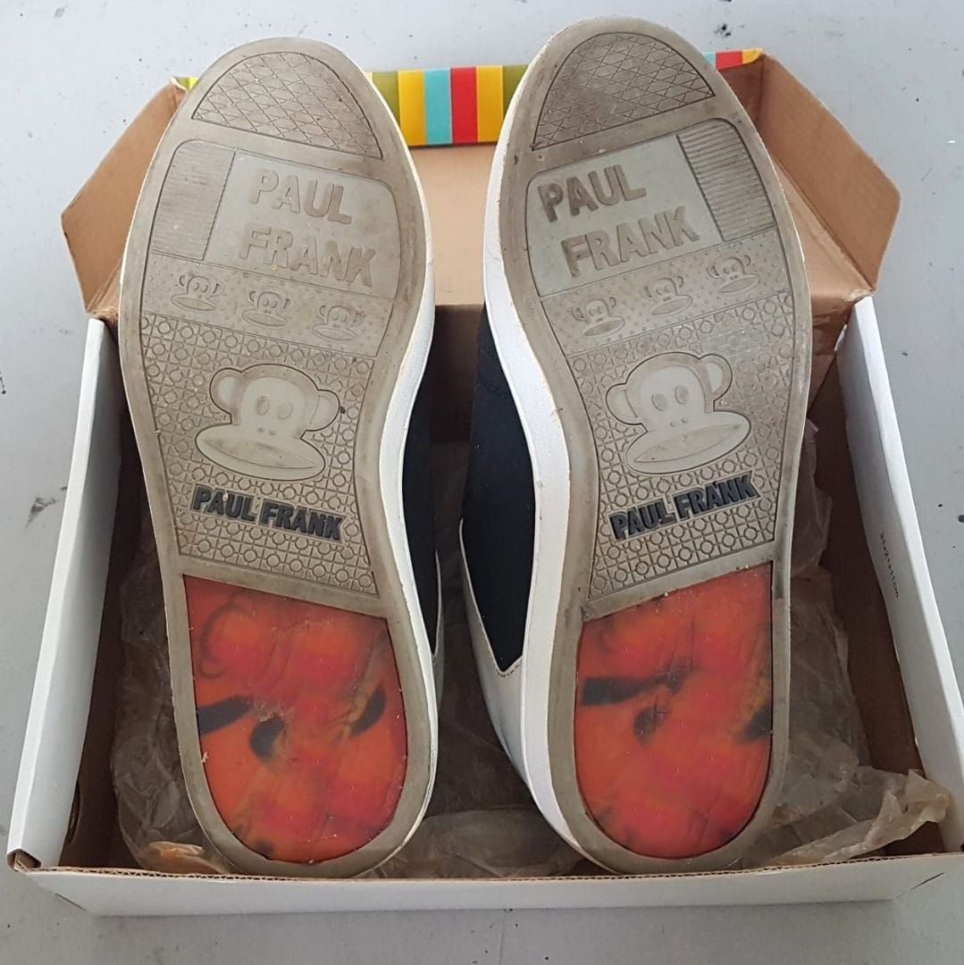 Paul Frank Original PAUL FRANK Designer Sneakers, Cool Black Gray Shoes, Cosmopolitan, Continental, US 10, UK 9, EU 44, JP 270, Trendy MONKEY Logo, Sleek Model, Sophistication, Timeless Appeal, Streetwise, Pop Culture, Hip Hop, Rock Star, Cult Street Fashion - Photo 7