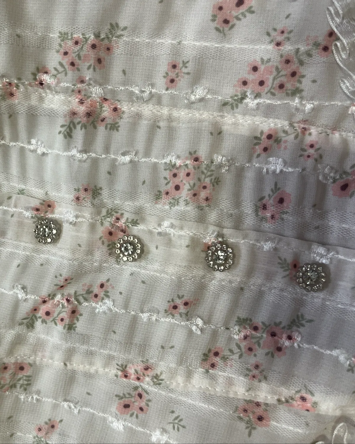 Padded floral top - Photo 3