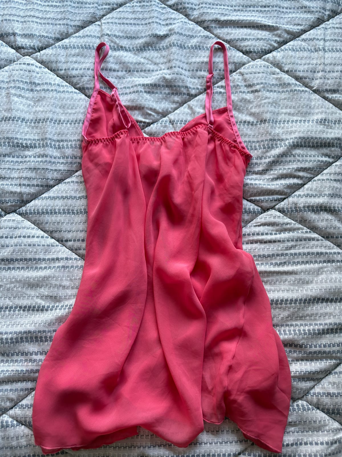 y2k Cute Pink Sheer Babydoll Cami 💕 - Photo 2