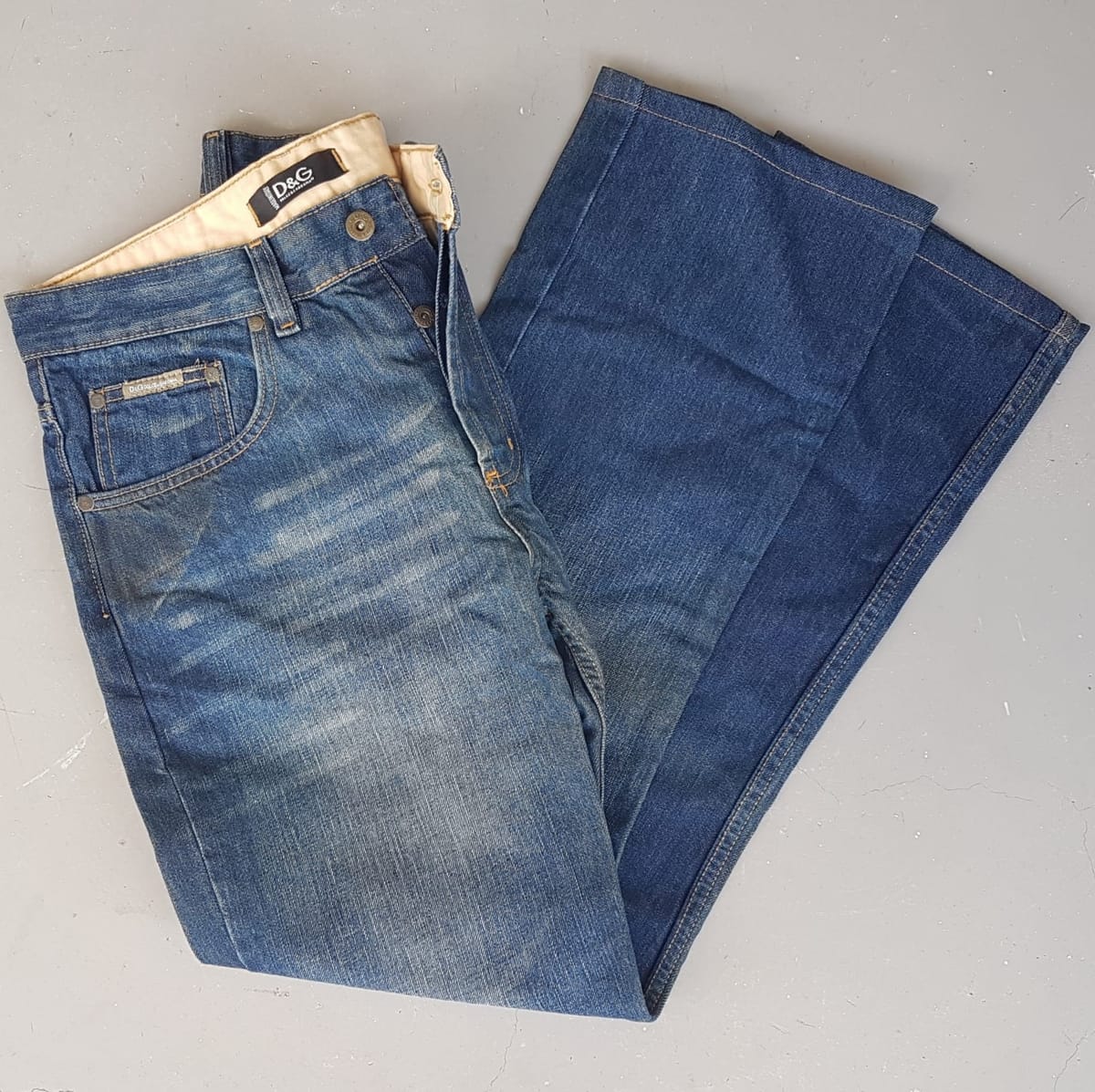 Dolce & Gabbana Retro DOLCE & GABBANA Denim Jeans, Made in ITALY, Cool D&G 1977 Bottoms, Size 30, Cosmopolitan, Sleek ITALIAN Designer Wear, Streetwise, Sophistication, Nostalgic Appeal, Vintage Pants, Timeless Classic, Luxury Living, Pop Culture, Cult Street Fashion - Photo 5