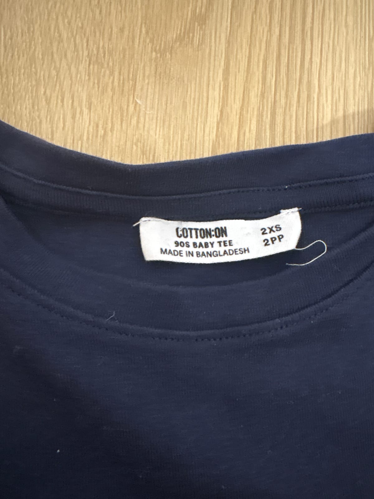 Cotton On Retro Vibes: Navy 90s Baby Tee - Photo 2