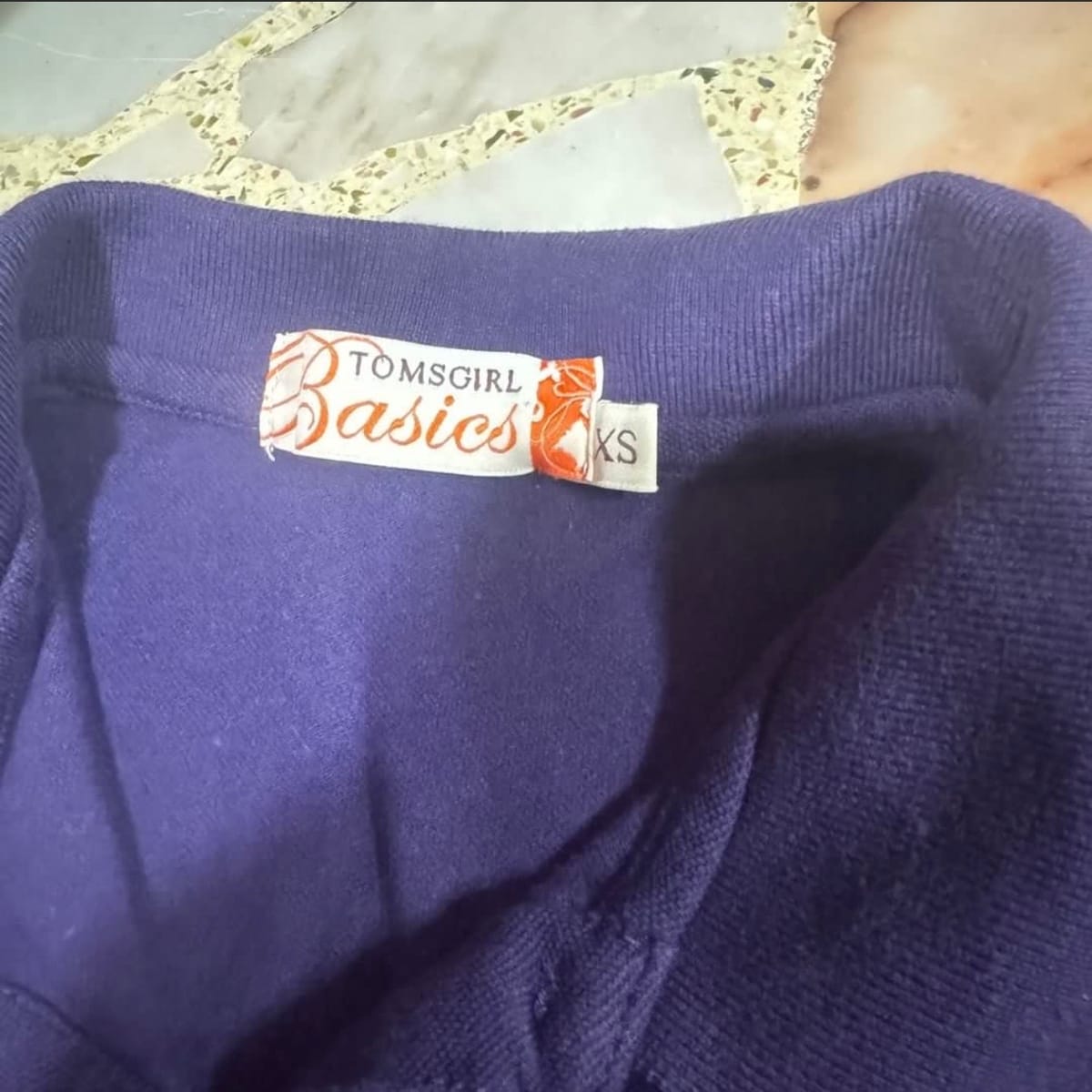 Tomsgirl Basics Y2K Purple Polo Tee 🐾 - Photo 4
