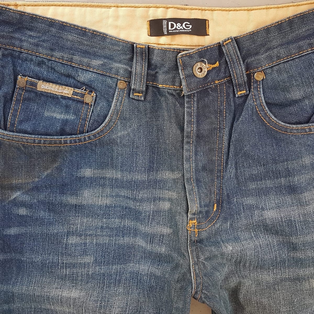 Dolce & Gabbana Retro DOLCE & GABBANA Denim Jeans, Made in ITALY, Cool D&G 1977 Bottoms, Size 30, Cosmopolitan, Sleek ITALIAN Designer Wear, Streetwise, Sophistication, Nostalgic Appeal, Vintage Pants, Timeless Classic, Luxury Living, Pop Culture, Cult Street Fashion - Photo 7