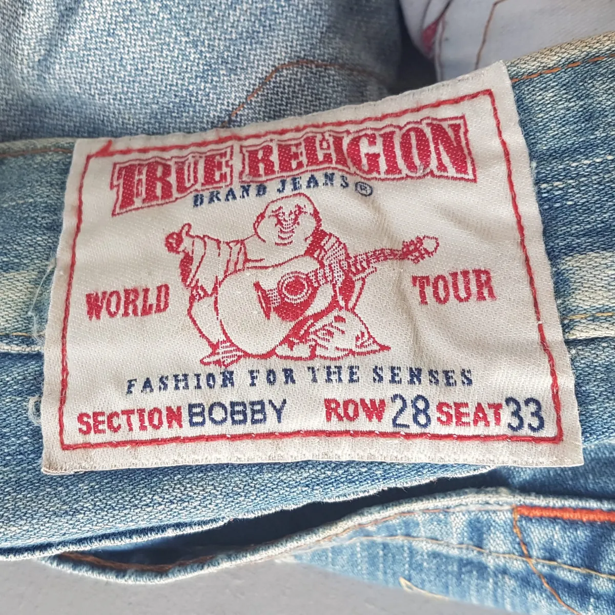 True Religion Retro True Religion Denim Jeans, Made in USA, Size 28, Versatile Bootcut Jeans, Flare Bottoms, Cosmopolitan, Distressed Design, Seasoned Look, Sophistication, Nostalgic Appeal, Vintage Pants, Timeless Classic, Luxury Living, Cult Street Fashion, Roadster - Photo 9