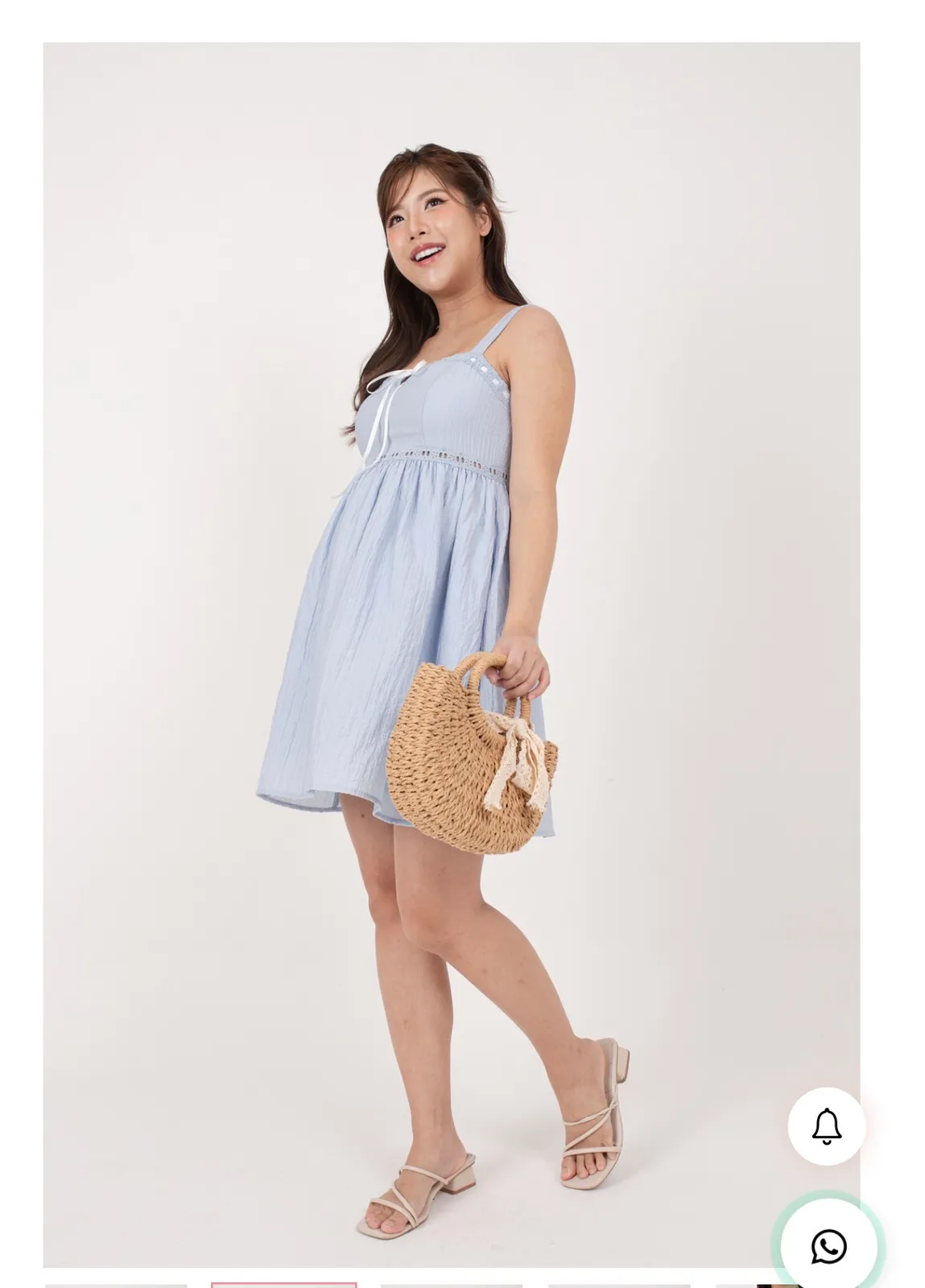 Chic Light Blue Summer Dress