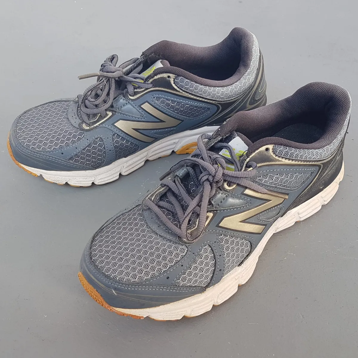 New Balance Original New Balance Running Shoes, US 7, UK 6.5, EU 40, CM 25, NB 565 TECHRIDE Model, Cosmopolitan, Dark Grey, Silver N Logo, Neon Yellow Accents, Active Lifestyle, Timeless Appeal, Urban Style, Everyday Fashion Sneakers - Photo 6
