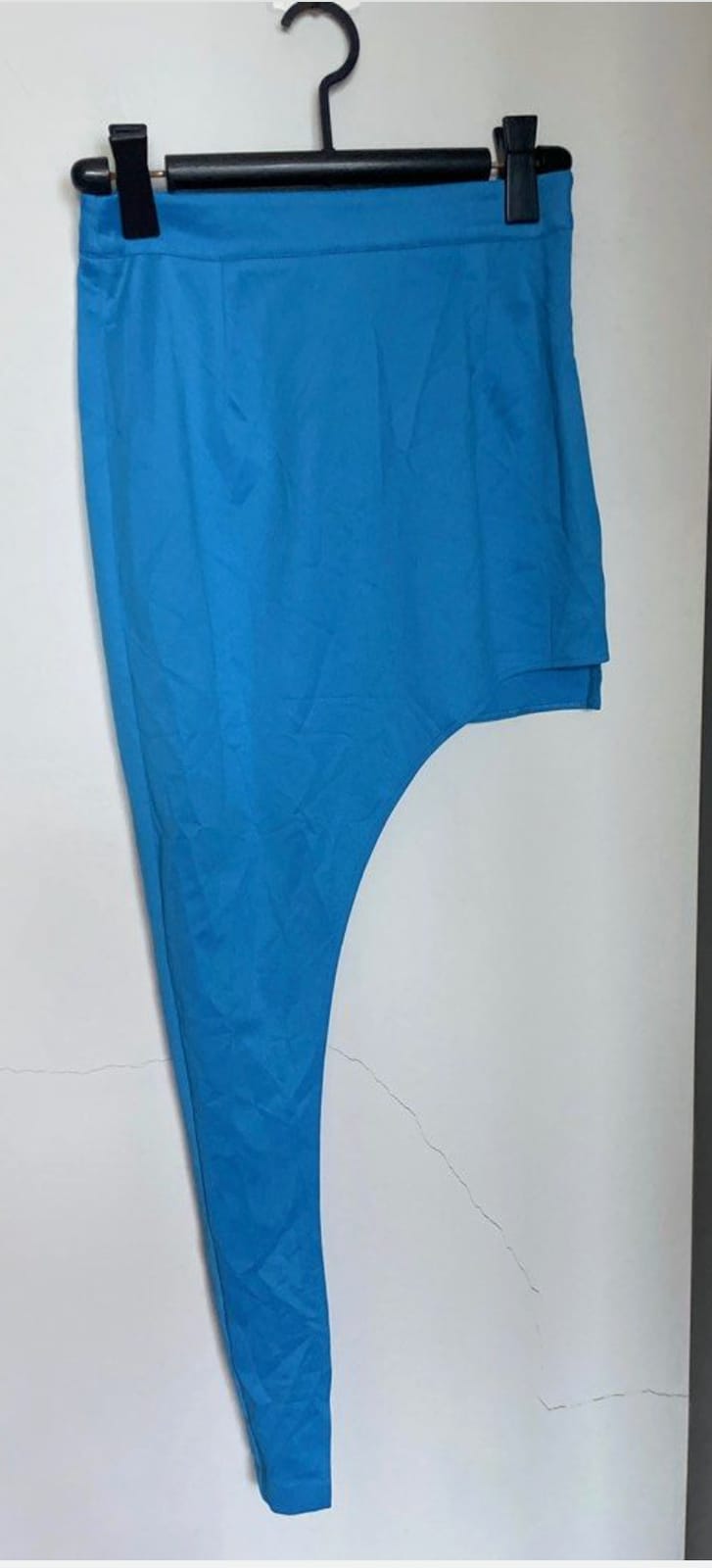 Edgy Asymmetrical Blue Leggings