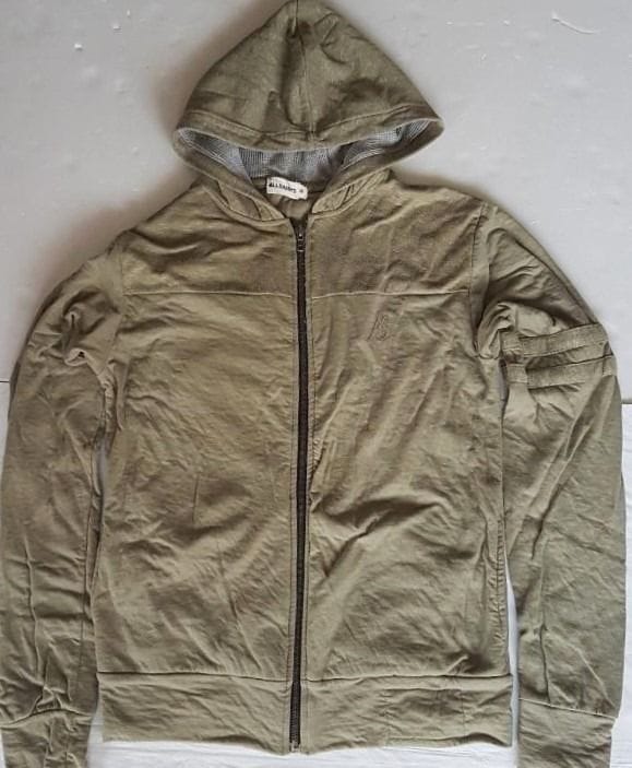 Retro All Saints Khaki Hoodie w/ Bold '19' Print