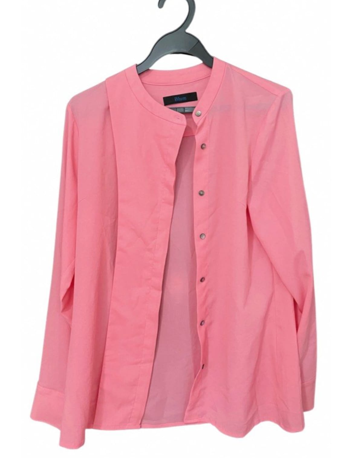Chic Pink Button-Up Blouse