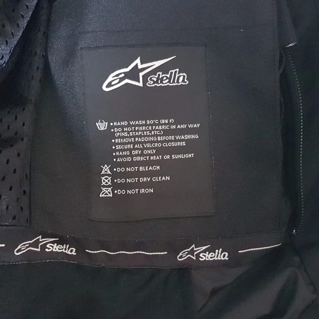 ALPINESTARS Zipper Jacket, STELLA Breeze Air Model, Motorcycle Protective Jacket, Black & White Stripes, Racing Jacket, Biker Jacket - Photo 7