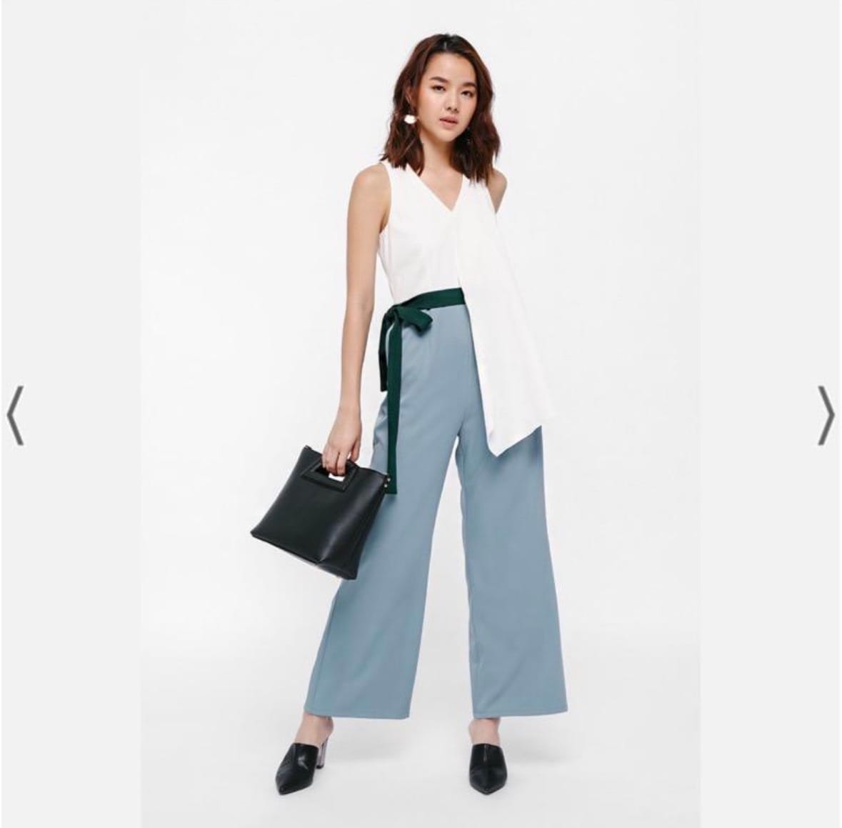 BNWT Jhenji Belted Asymmetrical Jumpsuit (XS)