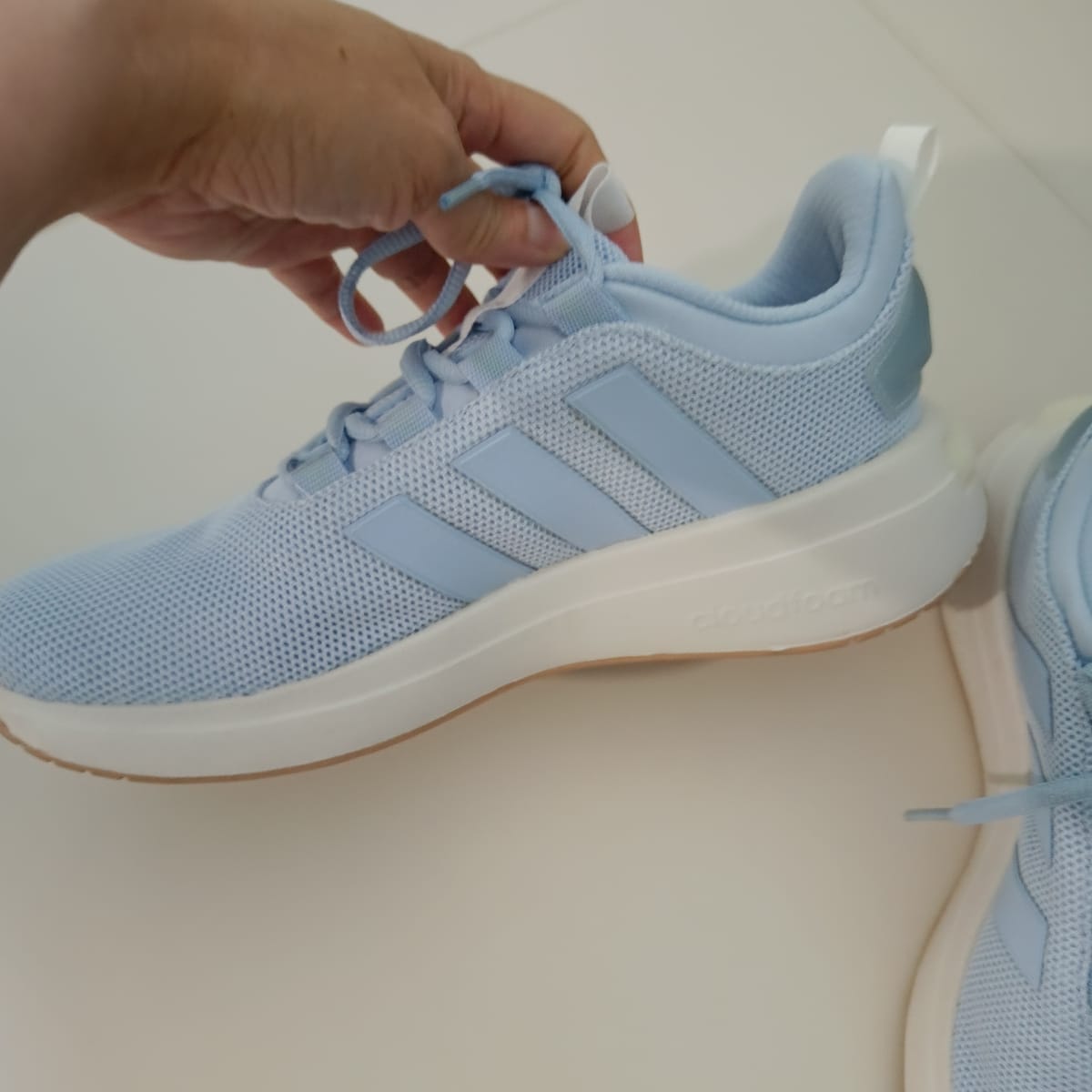 Adidas Cloudfoam Light Blue Sneakers