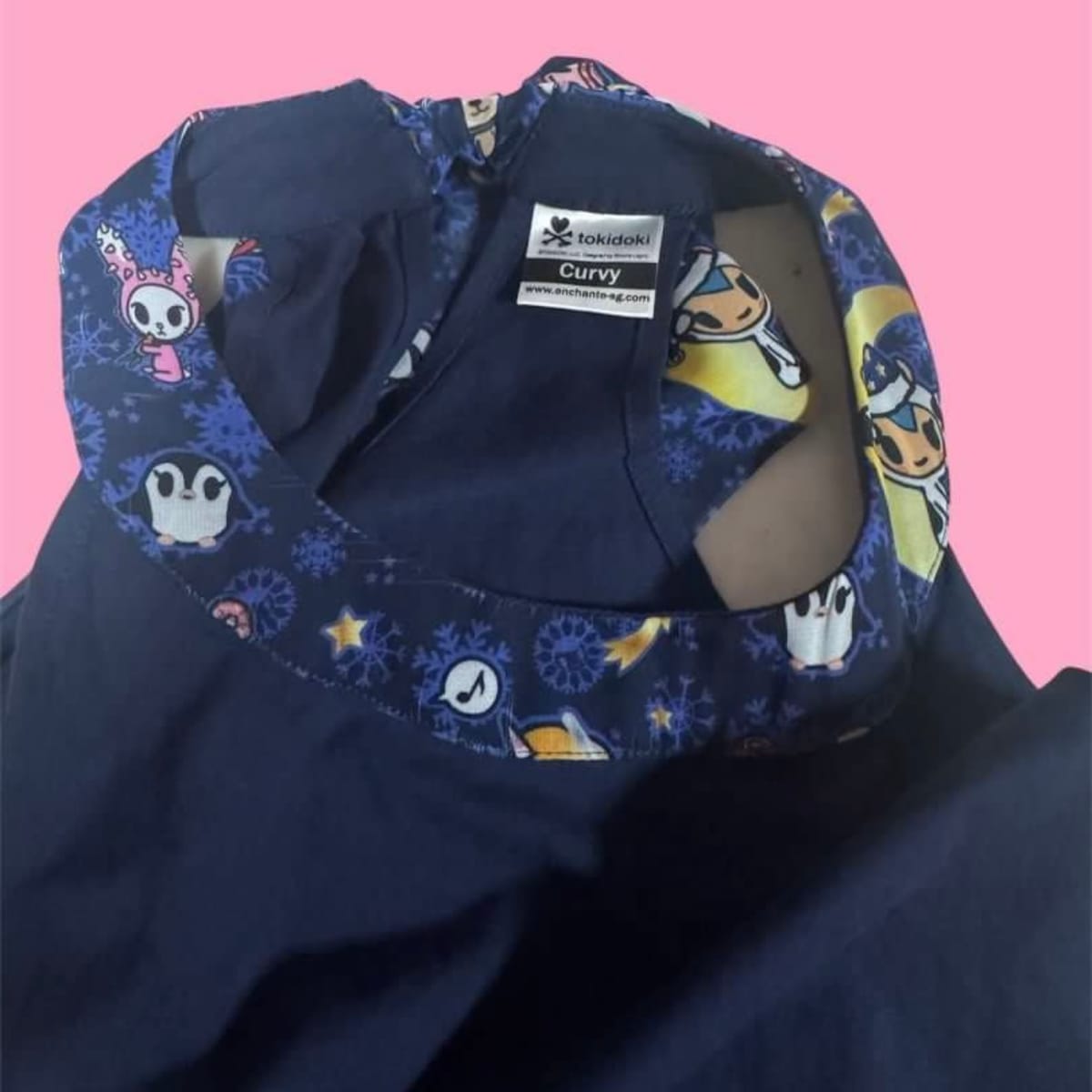 Tokidoki Enchante-SG Tokidoki Navy Halter Dress  - Photo 5