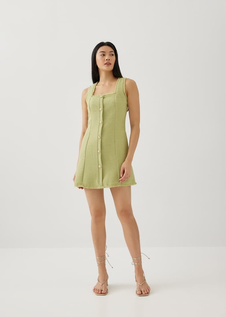 Love Bonito LB Letty Tweed Shift Mini Dress