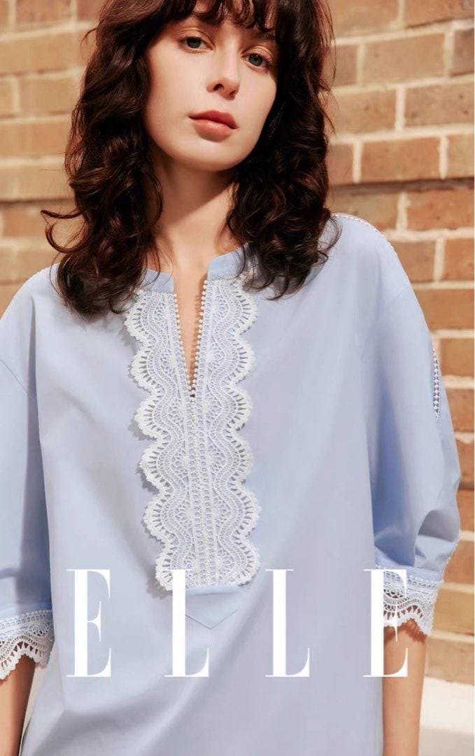 ELLE Chic French lace blouse - Comfy vibes