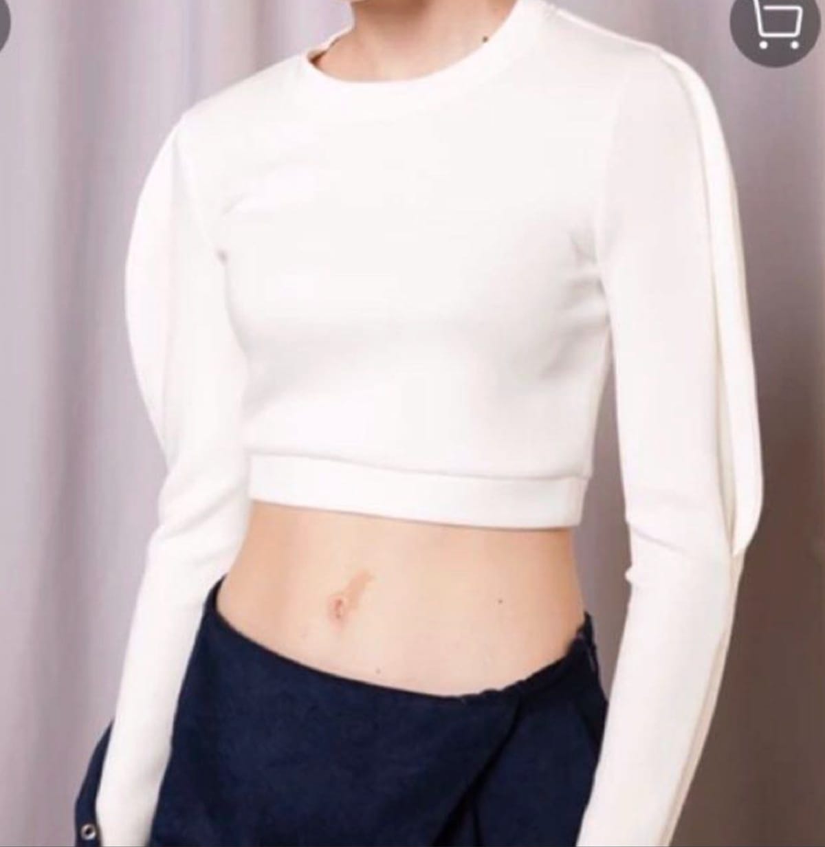 Unique lightweight Tech fabric top
