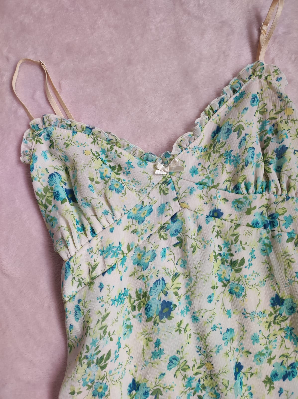 Floral Cottagecore Mini Slip Dress - Photo 5