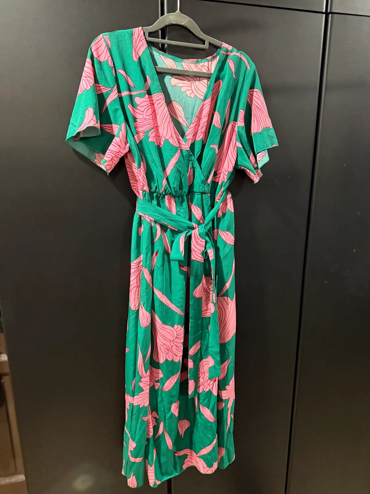 Floral Print Wrap Dress