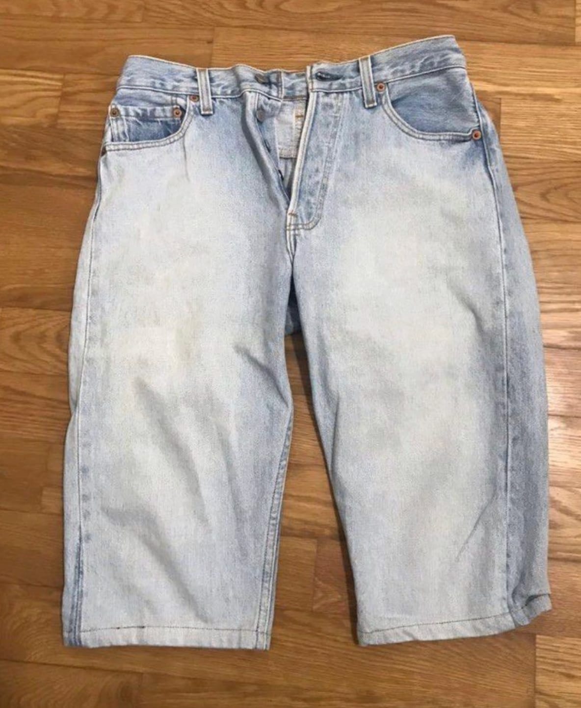 Classic Light Wash Denim Shorts