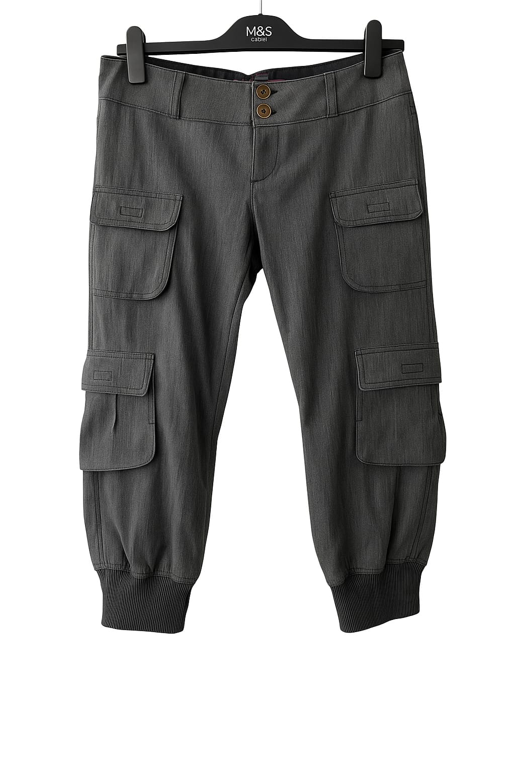 Desigual DESIGUAL Grey Tweed Capri Cargo Joggers (EUR 30) - Photo 3