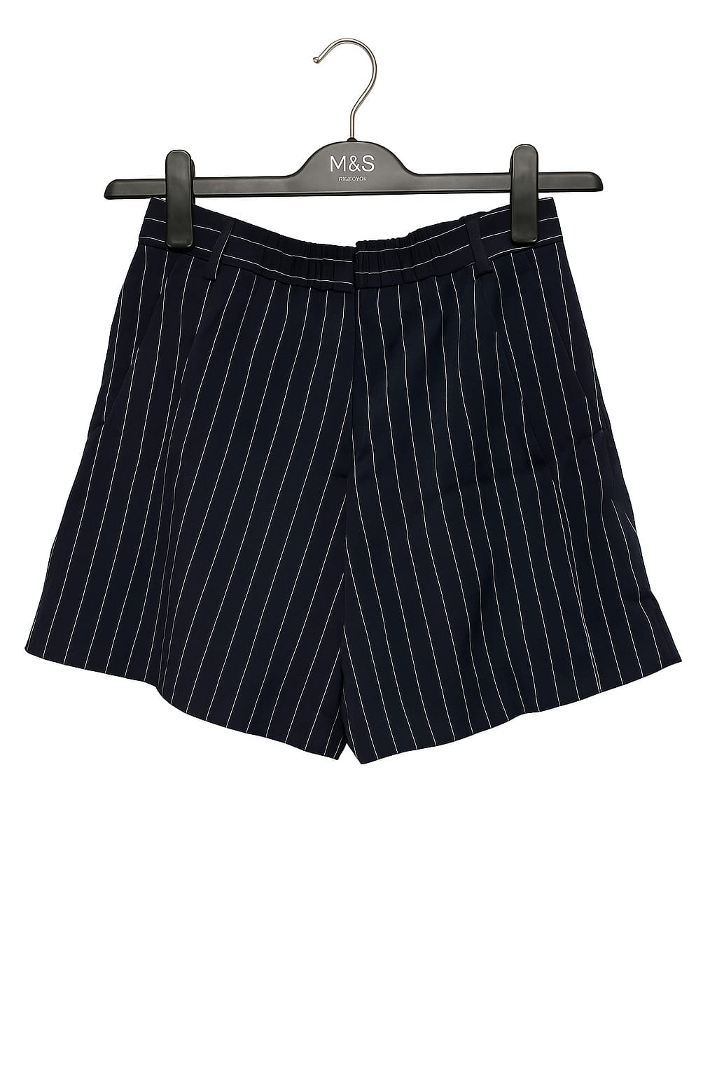 WEGO WEGO Navy Blue Pinstripe Patterned Skorts (Free Size) - Photo 2