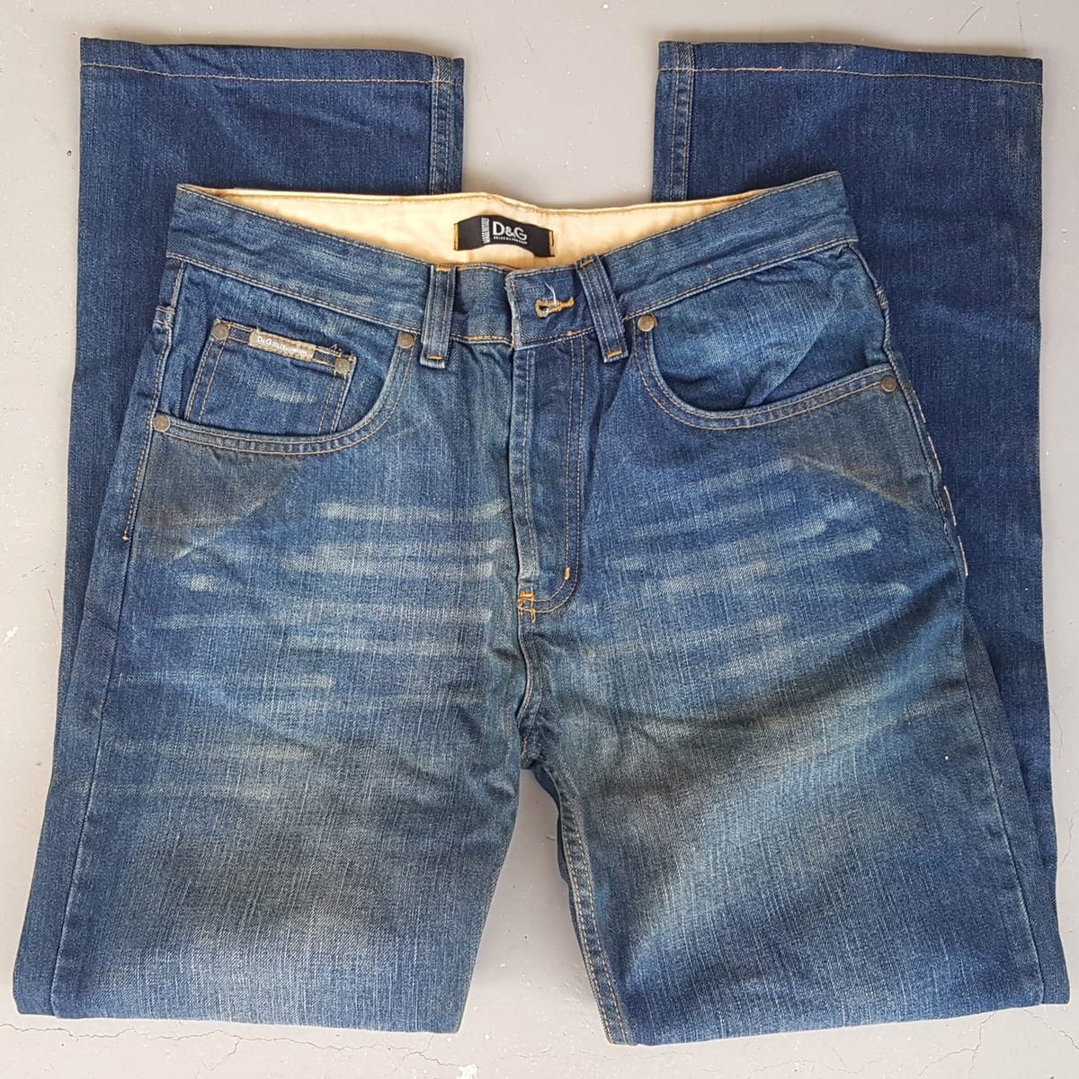 Dolce & Gabbana Retro DOLCE & GABBANA Denim Jeans, Made in ITALY, Cool D&G 1977 Bottoms, Size 30, Cosmopolitan, Sleek ITALIAN Designer Wear, Streetwise, Sophistication, Nostalgic Appeal, Vintage Pants, Timeless Classic, Luxury Living, Pop Culture, Cult Street Fashion - Photo 3