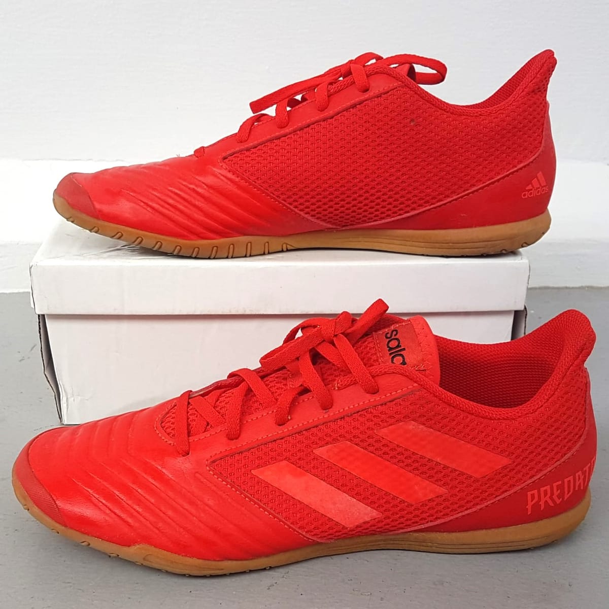 Original Adidas Football Shoes, Cool Predator Model, Futsal, Cosmopolitan, US 10.5, UK 10, EU 44 2/3, JP 285, Sleek Sporty Design, ART D97976, Soccer, Retro Adidas Sneakers, Active Lifestyle, Streetwise, Pop Culture, Urban Style, Timeless Appeal
