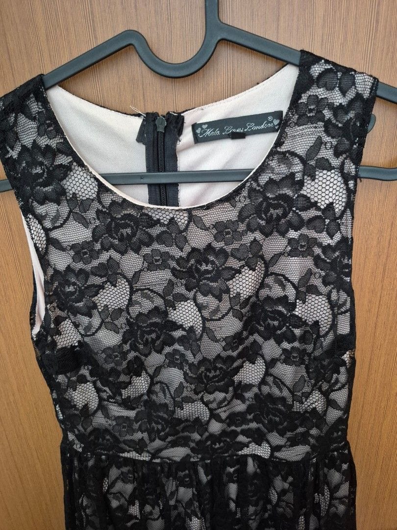 Mela loves London Chic Black Lace Dress - Mela Loves London (Size 8) - Photo 4