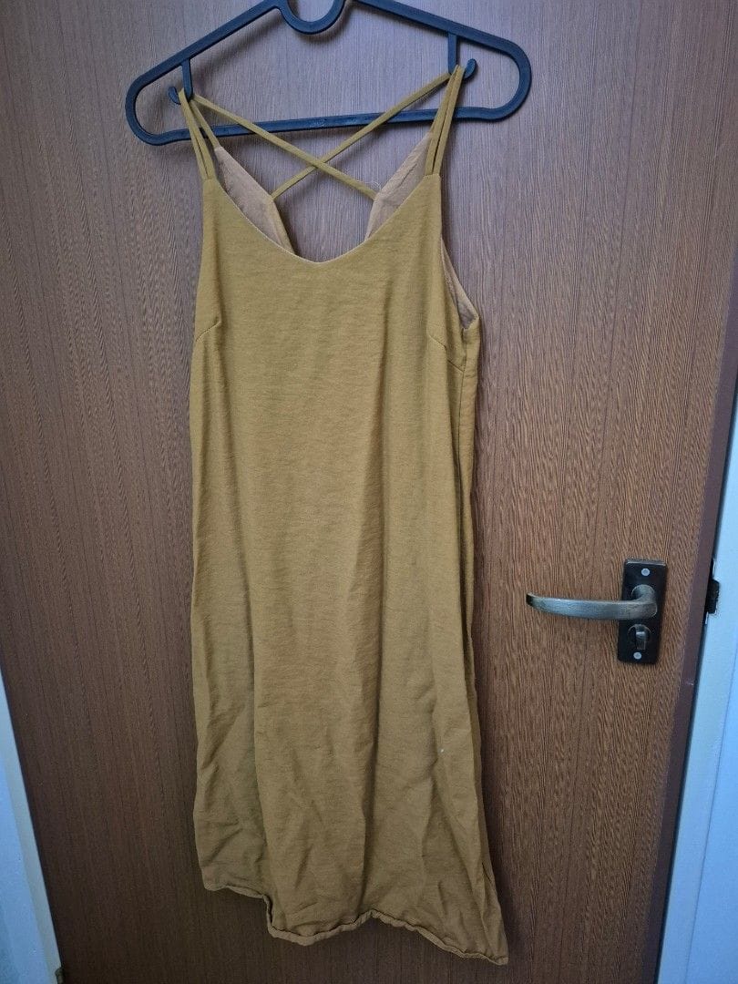 Mustard Criss-Cross Cami Dress - XS 🌼