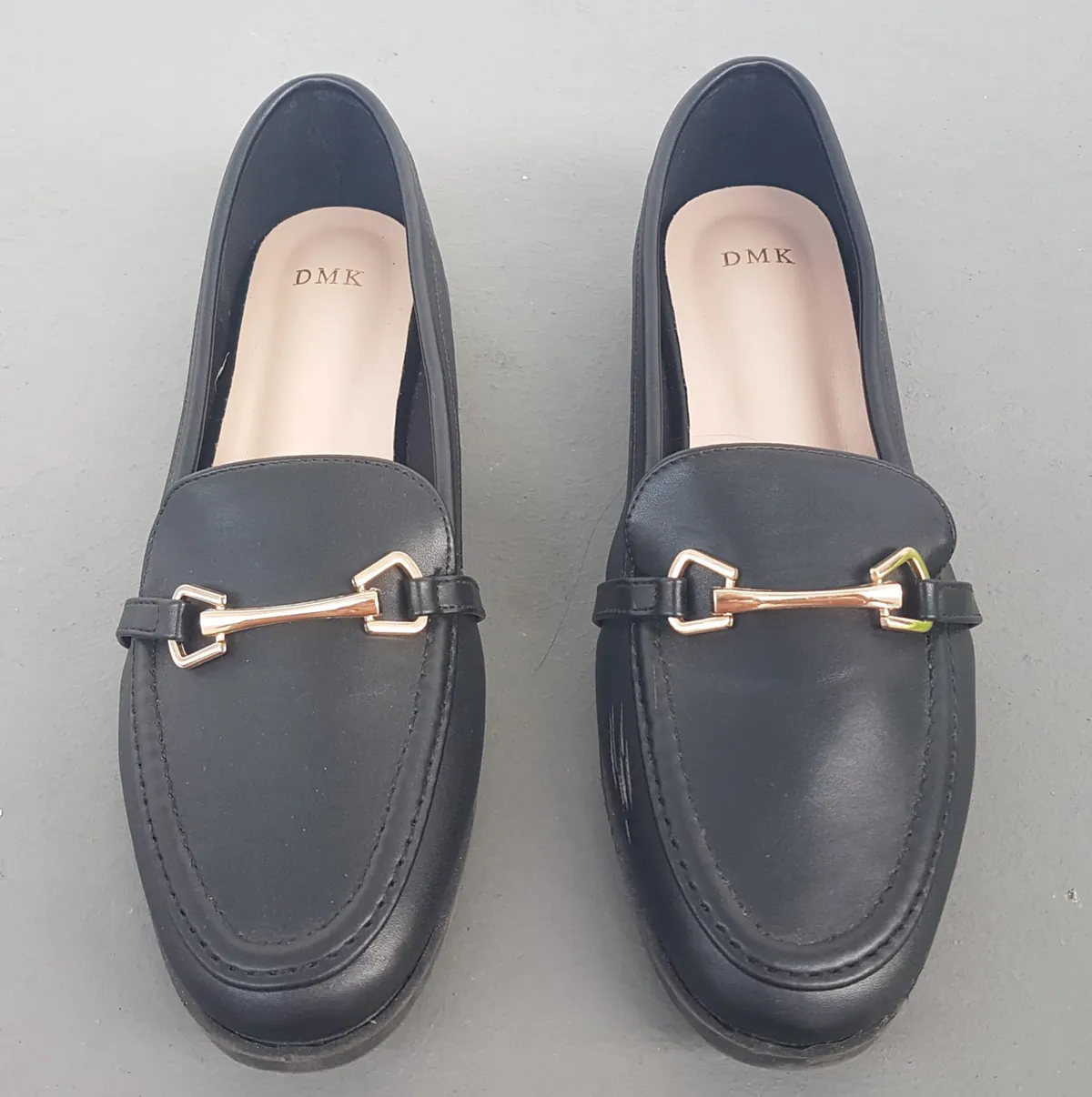 DMK Original DMK Enya Flat Loafers, Cosmopolitan, US 7, EUR 38, Cool Black Slip-on, Sliders, Work Shoes, Gold Ornamental Buckle, Sleek Designer Shoes, Comfortable, Sophistication, Pop Culture, Urban Style, Cult Street Fashion, Everyday Shoes, Timeless Appeal - Photo 7