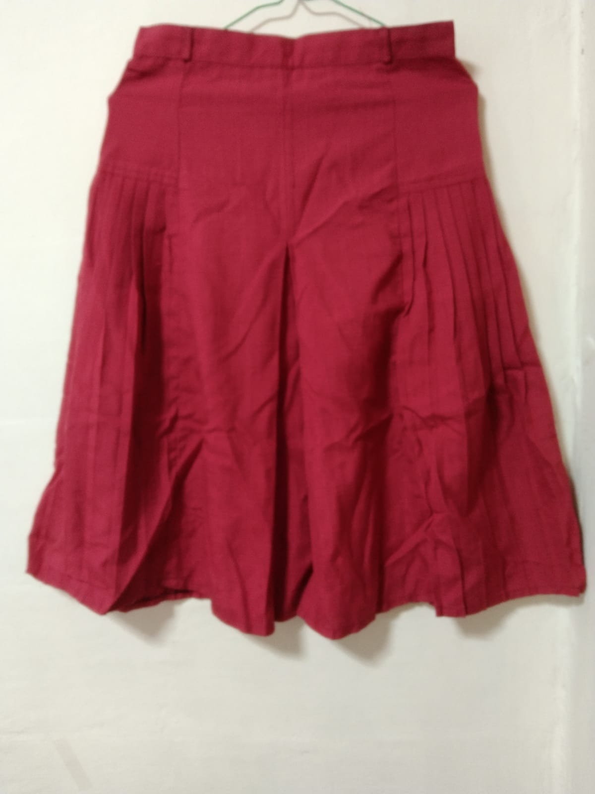 FAN Chic Pleated Burgundy Skirt - Photo 2