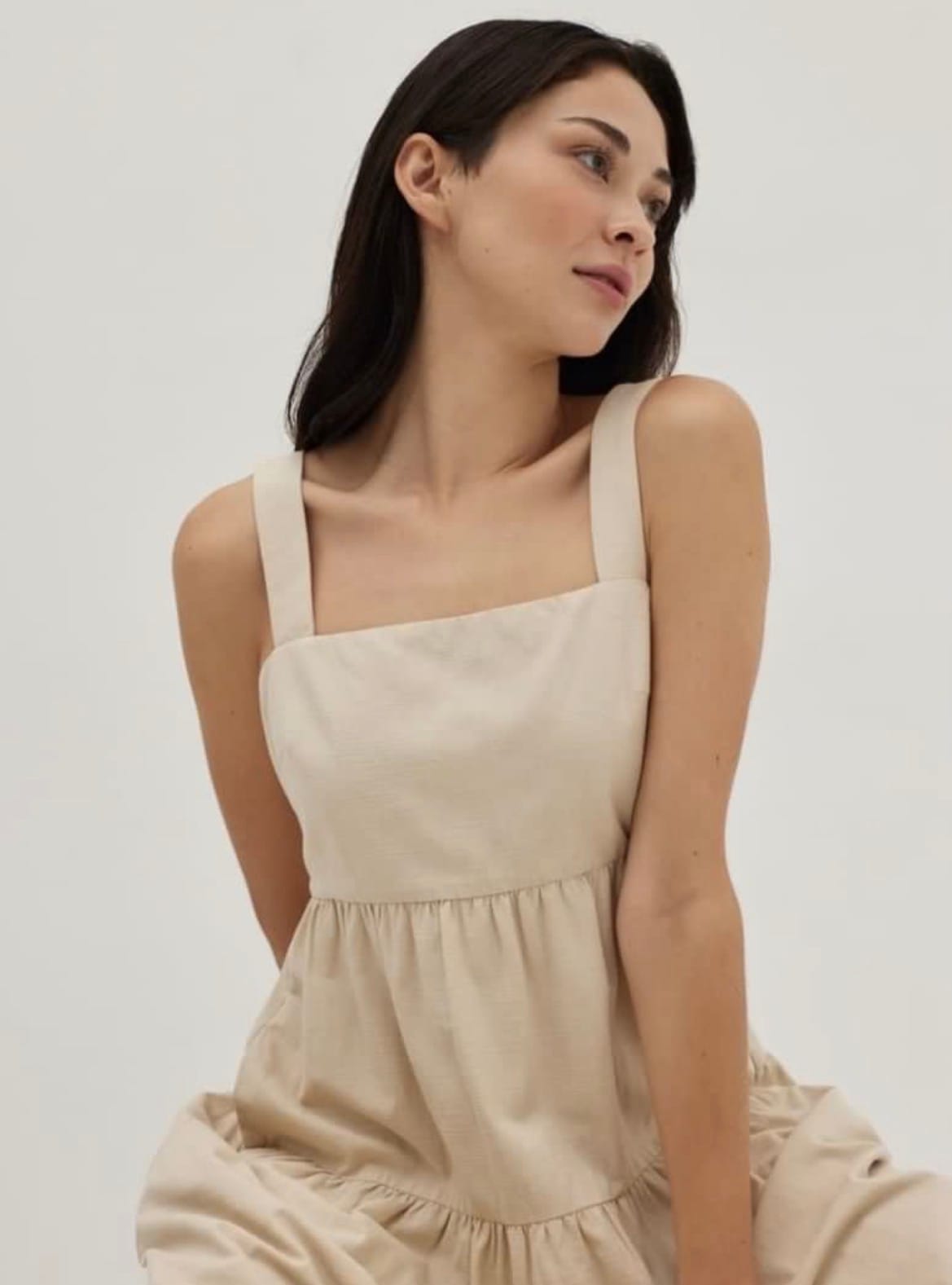 Love, Bonito Love Bonito LB Leona Linen Tiered Maxi Dress - Photo 3