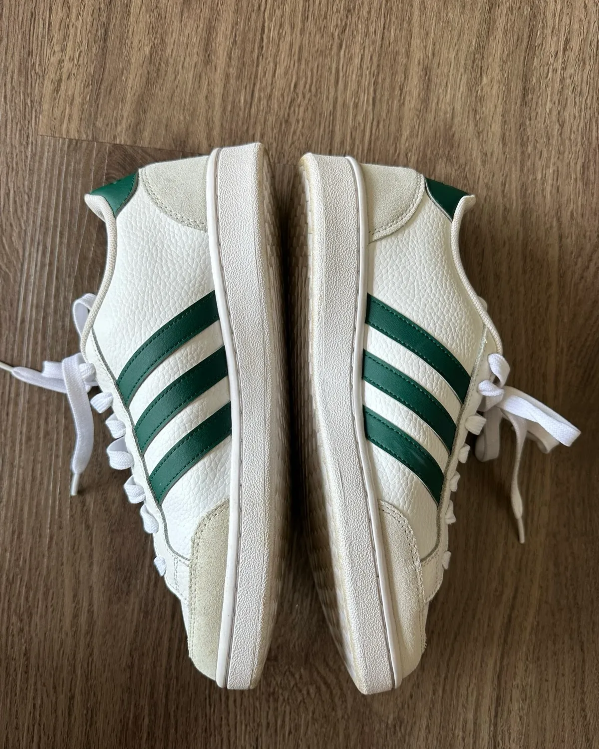 Adidas Classic Adidas White & Green Sneakers - Photo 3