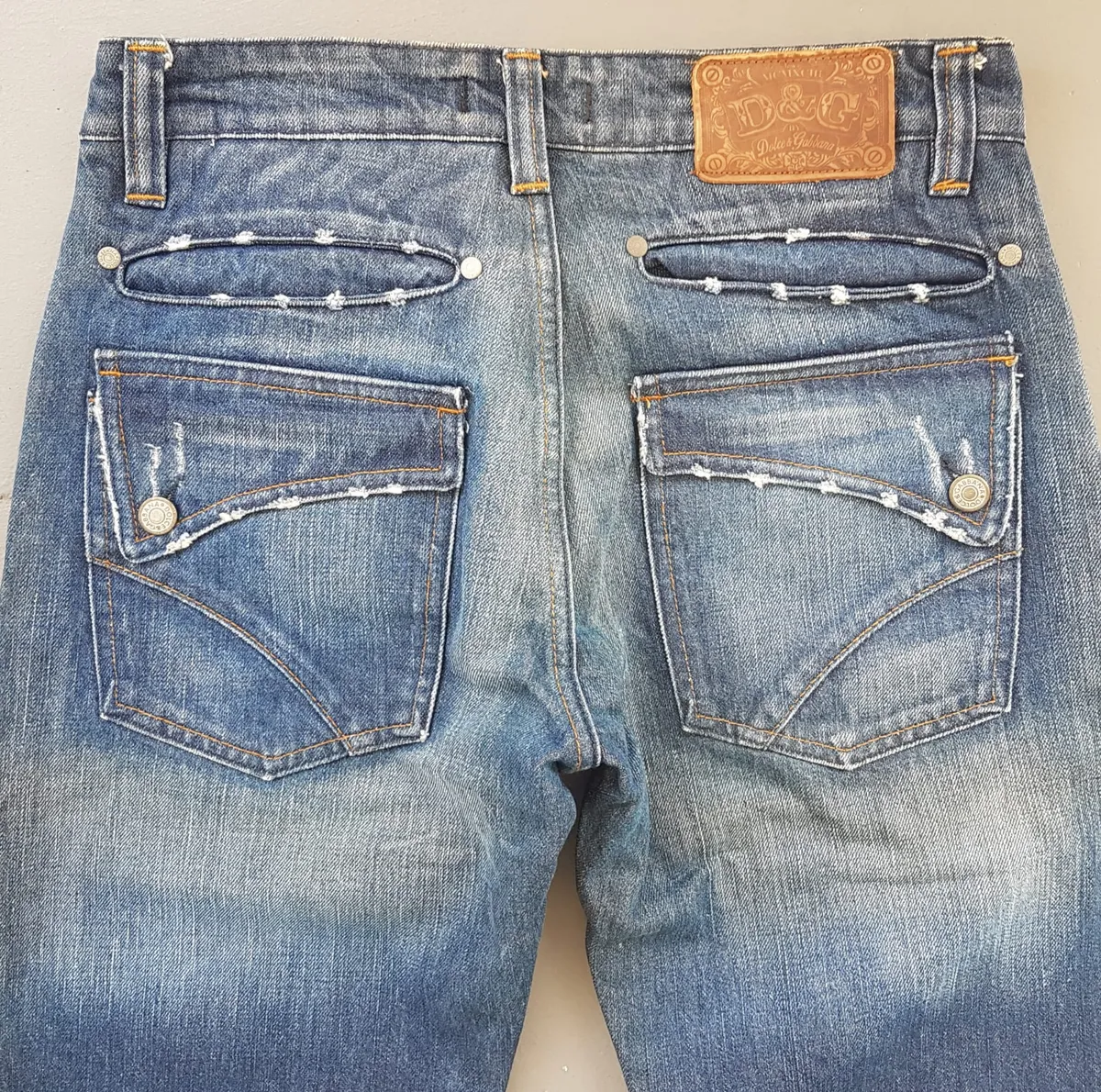 Dolce & Gabbana Retro DOLCE & GABBANA Denim Jeans, Cool Bootcut Flare Jeans, Size 29 D&G Bottoms, Double Front & Back Pockets, ITALIAN Designer Wear, Sophistication, Nostalgic Appeal, Vintage Pants, Timeless Classic, Luxury Living, Pop Culture, Cult Street Fashion - Photo 6
