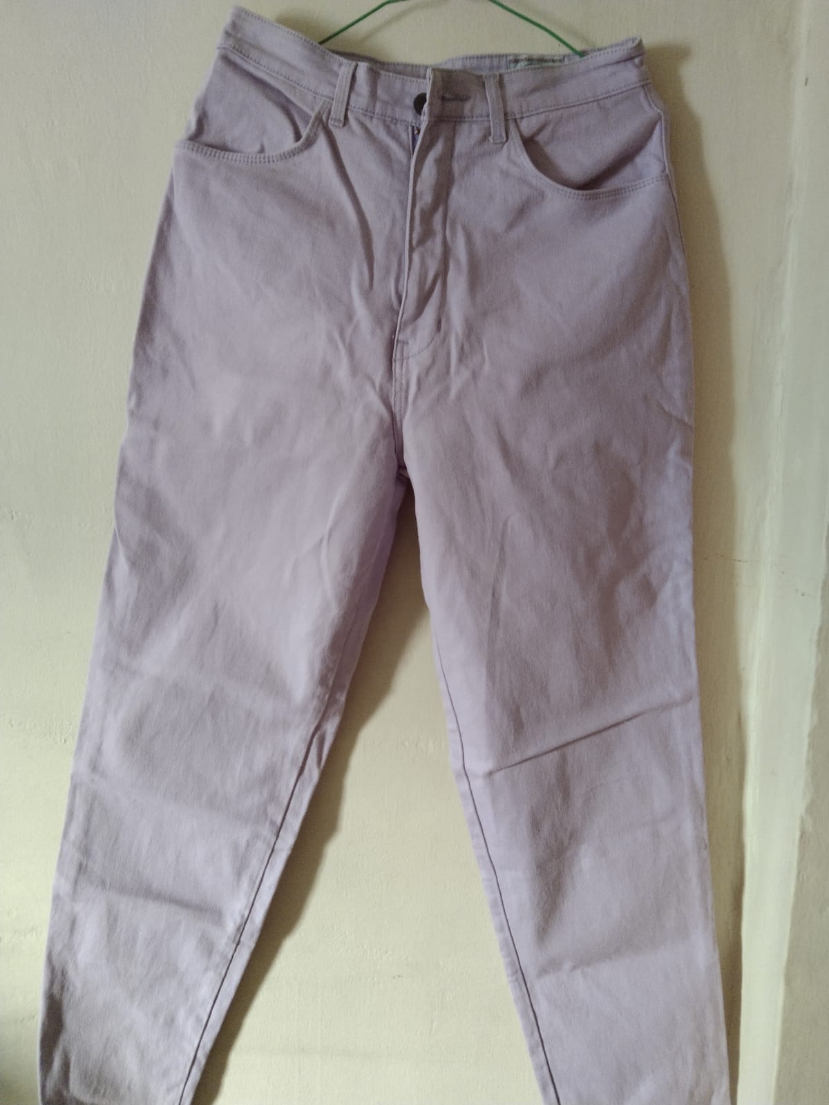 Pastel Lilac High-Waist Jeans - Photo 2