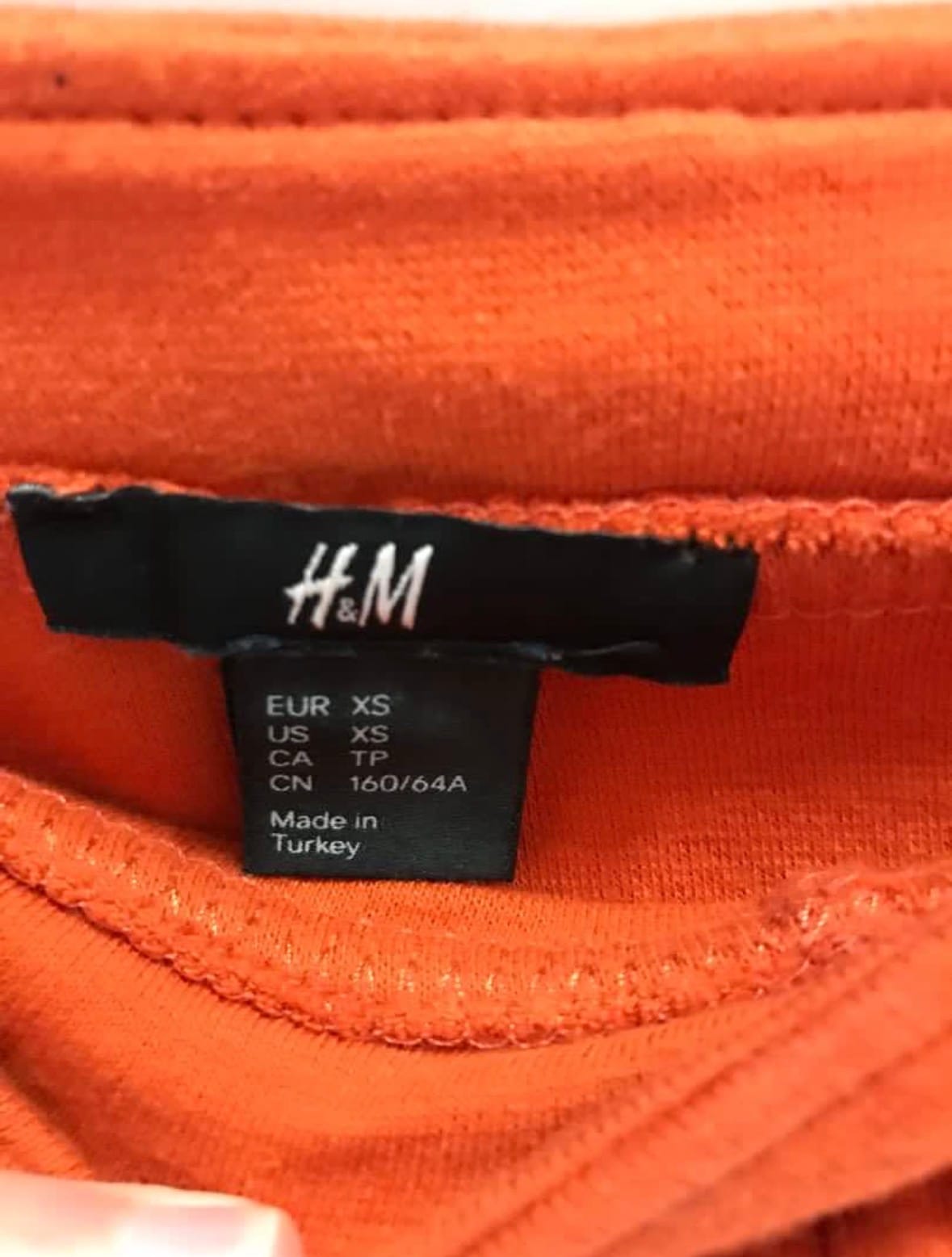 H&M Cute H&M orange mini skirt (XS) - Photo 2