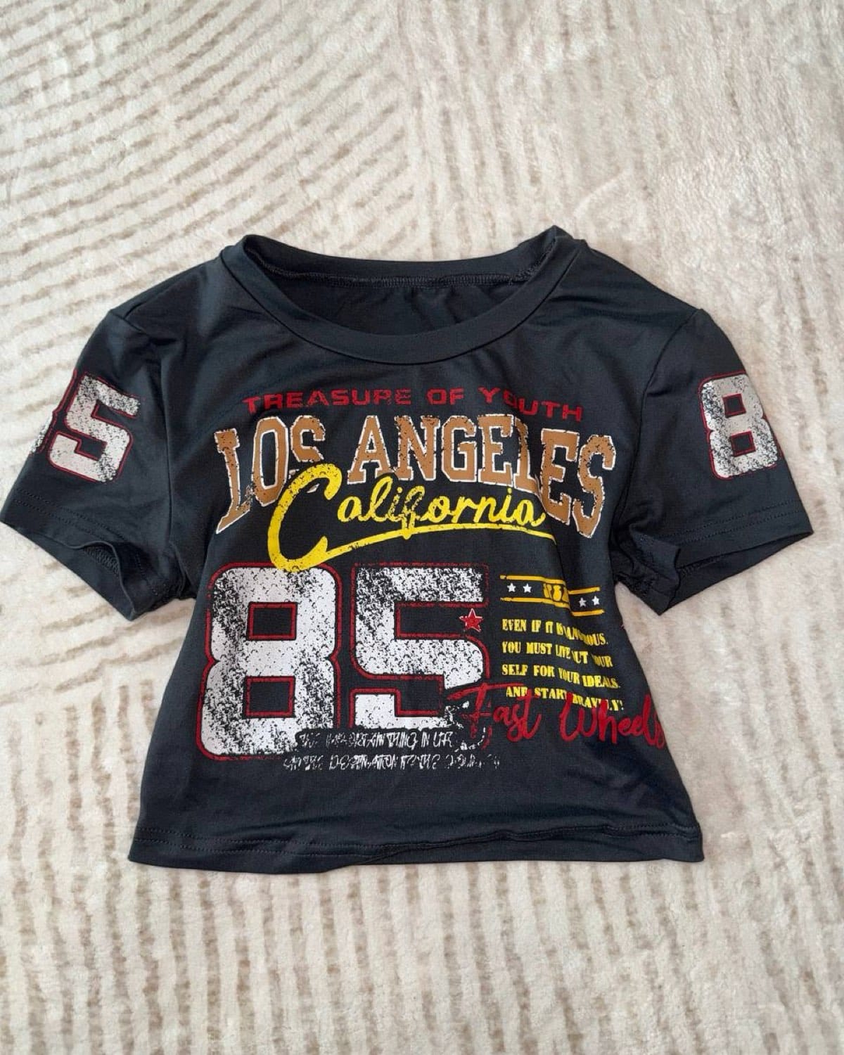 LA Vibes Graphic Crop Top