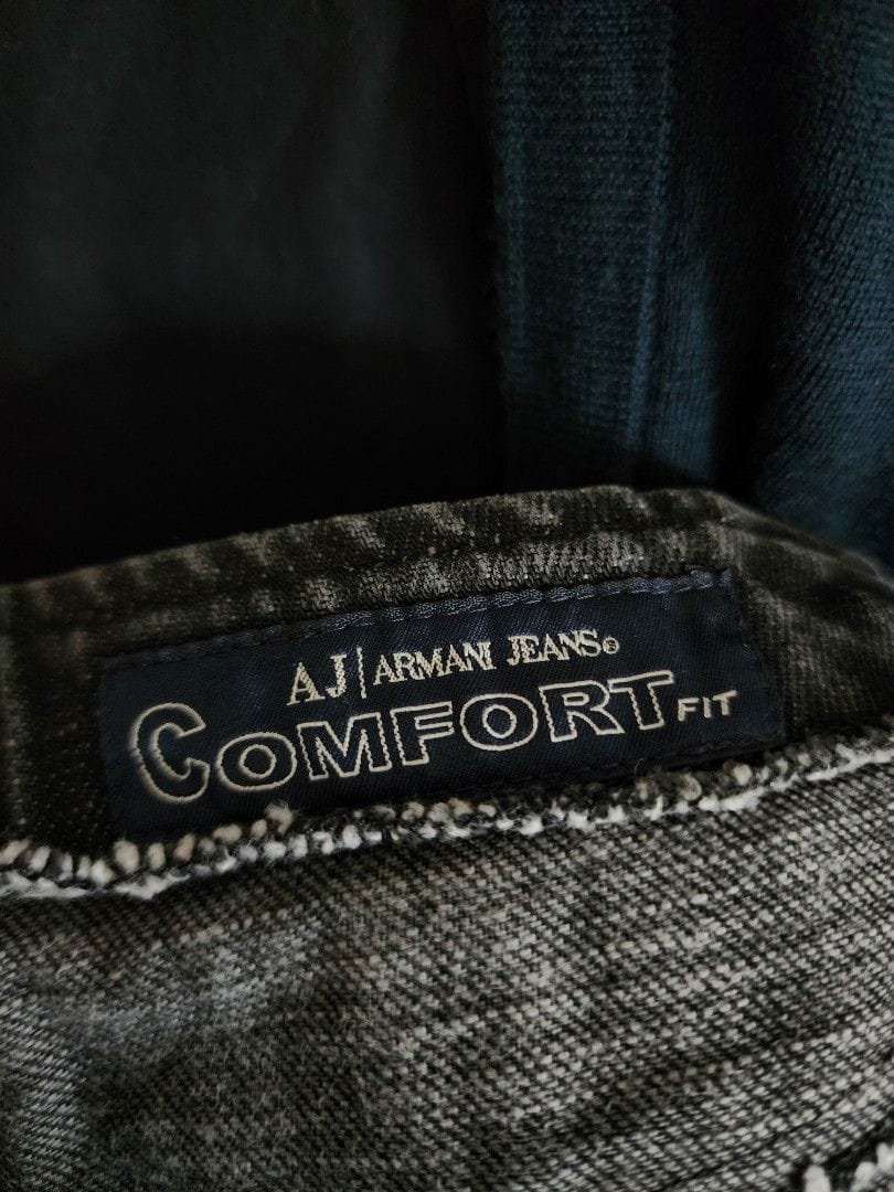 Armani Armani Y2K Grey Denim Skirt w/ Red Stitching - Cute AF! - Photo 3