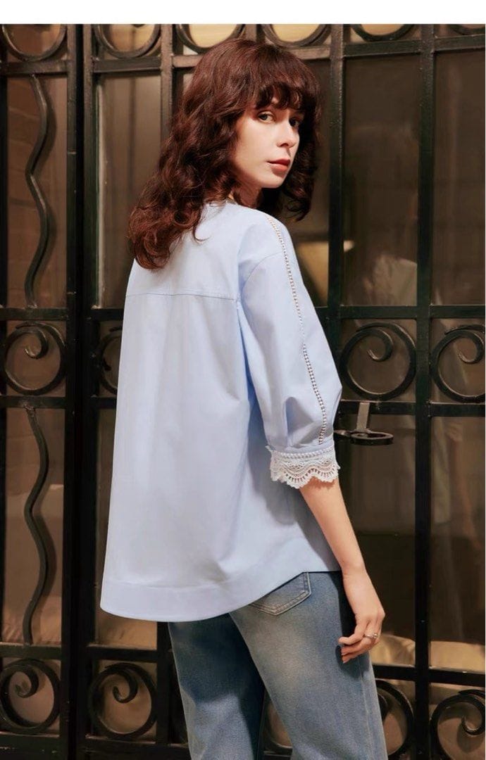 ELLE Chic French lace blouse - Comfy vibes - Photo 4