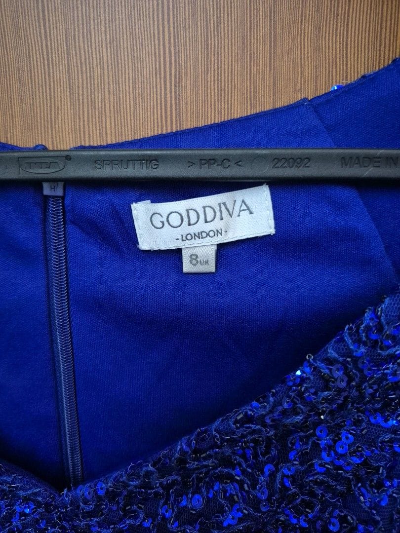 Godiva Godiva Blue Sequin Dress (UK 8) – Perfect for Glam Nights! - Photo 6